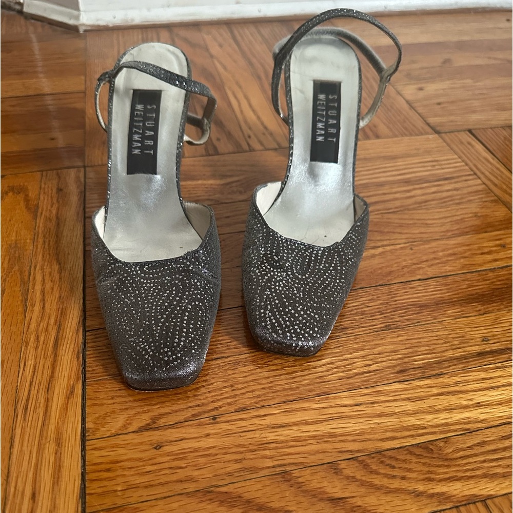 Vintage Stuart Weitzman block slingback heels